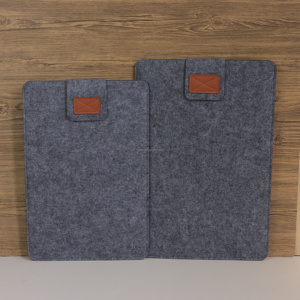 Maletín para Portátil de Fieltro Gris Oscuro Impermeable Personalizado, Portadocumentos de Fieltro, Fundas para Portátil para Oficina y Negocios - Product Image 6