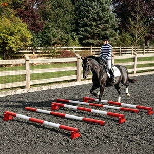 Pali da <span class=keywords><strong>Salto</strong></span> in PVC da 3 Metri Colorati per l'Allenamento Equestre in Scuole di Equitazione e Scuderie - Product Image 4