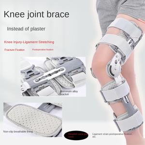Attelle de fixation <span class=keywords><strong>externe</strong></span> unisexe réglable pour articulation du genou avec fermeture à boucle pour fracture des membres inférieurs - Product Image 1