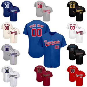 Chemise de sport de style Hip Hop pour jeunes de haute qualité Version de la ville Maillot de baseball avec maille imprimée Polyester Sublimation Logo Number - Product Image 1