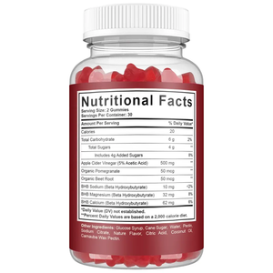 Keto ACV Gummies pour la perte de poids, Gummies au vinaigre de cidre de pomme végétalien sans sucre, suppléments brûleurs de graisse et coupe-faim - Product Image 3