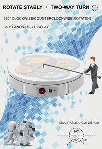 Espositore elettrico da 22CM con telecomando <span class=keywords><strong>giradischi</strong></span> rotanti di 360 gradi per la ripresa della foto Base - Product Image 3