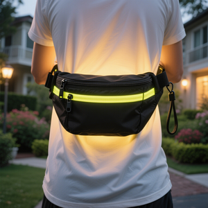 <span class=keywords><strong>Sac</strong></span> de taille en nylon léger personnalisé pour femmes hommes garçons filles étanche sport course jarretelle poitrine <span class=keywords><strong>sac</strong></span> fermeture à glissière - Product Image 5