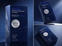 Boîte d'emballage tendance pour produits de soin de la peau, essence blanchissante, emballage en papier