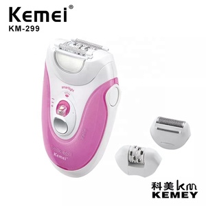 Trois têtes femmes épilation <span class=keywords><strong>Kemei</strong></span> Km-299 <span class=keywords><strong>Mini</strong></span> facile à transporter rasoir électrique épilateur pour les femmes - Product Image 5