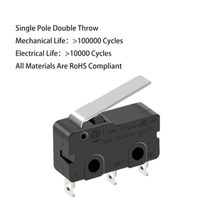 10A 250V <span class=keywords><strong>Micro</strong></span> chuyển Báo Chí để đóng 3 pin giới hạn chuyển đổi Microswitch với đòn bẩy thiết bị điện nguồn cung cấp <span class=keywords><strong>Micro</strong></span> chuyển đổi - Product Image 3