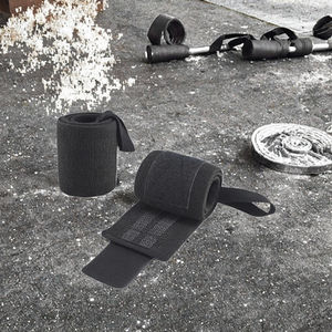 สายรัดข้อมือยิมแบบยืดหยุ่นสูงกันลื่น ทำจากหนังแพะ ขนาด 63x8 ซม. สำหรับทุกเพศ - Product Image 2