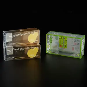 Kundendefinierte transparente würfelbox aus kunststoff quadratischer pet mattierter pvc-verpackung durchsichtige weiche kreisförmige box