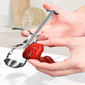 En gros Syh220 Outil de dénoyautage pour cerises et olives, en acier inoxydable, outil pour retirer les noyaux et les graines, outil pour légumes - Product Image 3