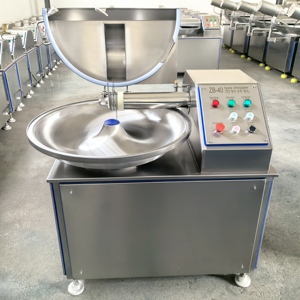 Coupe-viande commercial 40L, capacité 150kg/h, en acier inoxydable SUS304, machine de traitement de saucisses de porc, équipement d'usine de taille moyenne - Product Image 1