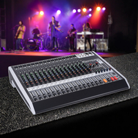 50 mélangeur audio professionnel, mélangeur audio USB, 16 canaux, avec carte son pour les spectacles en direct, la diffusion et les spectacles de rue