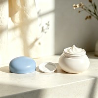 Pot en plastique personnalisé pour maquillage, 50g, 100g, 150g, 200g, 300g, contenant cosmétique vide pour crème pour le visage, beurre corporel, emballage pour soins de la peau
