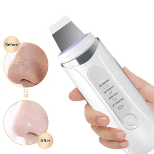 Professional Face Exfoliating Device Deep Cleansing Ultrasonic Facial Skin Scrubber