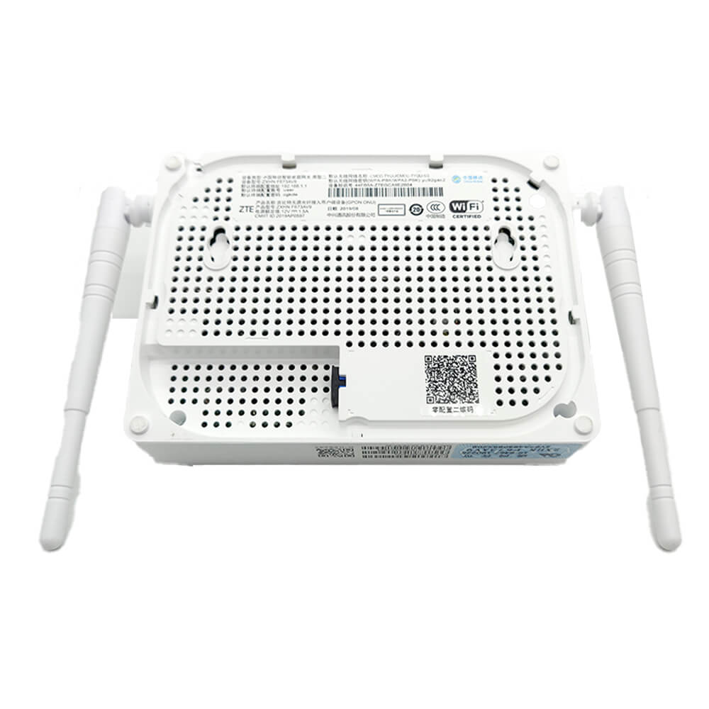 Dual Band WiFi ONU ONT Router ZTE F673AV9A 1GE 3FE 1POTS WIFI 2 Antenna