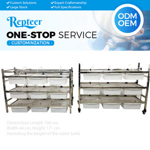 Étagère suspendue durable en acier inoxydable à une rangée, 6 niveaux, 18 cases, pour l'élevage de souris et de rats, équipement de laboratoire et d'élevage - Product Image 1