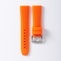 Bracelet de montre en silicone respirant 22 24 mm pour sport de plein air et plongée, à dégagement rapide, vente en gros, personnalisable OEM ODM
