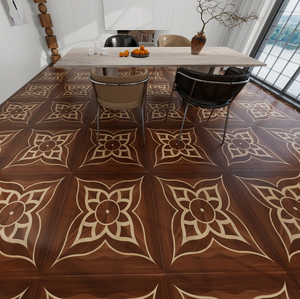 Carreaux de sol en porcelaine antibactériens mats de haute qualité, aspect <span class=keywords><strong>bois</strong></span> de chêne rouge moderne, 800x800mm, <span class=keywords><strong>parquet</strong></span> Versailles pour salon - Product Image 2