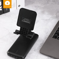 Batterie externe portable de conception de support multifonction 10000mAh avec micro ip et chargeur de banque d'alimentation de câble de type c avec 1 an de garantie