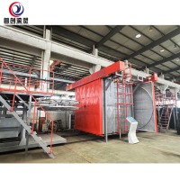 Machine de rotomoulage pour revêtement ETFE, pour réservoirs et réacteurs de stockage de produits chimiques, et revêtement rotatif en plastique