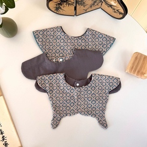 Bavoir en gaze pour bébé style chinois, en pur coton, double face, doux, absorbant, motif pétale et <span class=keywords><strong>papillon</strong></span>, <span class=keywords><strong>serviette</strong></span> anti-salive - Product Image 5