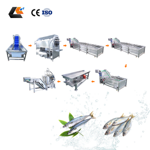 Ligne de lavage <span class=keywords><strong>pour</strong></span> fruits de mer, huîtres, écrevisses, homards, algues marines, machine de blanchiment et de nettoyage à ondes d'air - Product Image 1