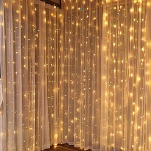 Formato su misura cascata LED Filo di Rame Luce Della <span class=keywords><strong>Tenda</strong></span> luce fata <span class=keywords><strong>tenda</strong></span> 10m - Product Image 1