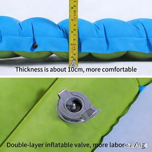 Matelas de repos gonflable moderne et <span class=keywords><strong>pliable</strong></span> pour la maison et l'extérieur, épaisseur 10 cm, avec pompe à pied intégrée et oreiller, tapis de couchage portable - Product Image 2
