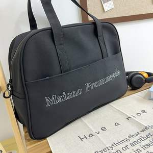 Bolso de Mano Oxford de Gran Capacidad para Mujer, Color Sólido, Bolso de Hombro Único, Lona con Cremallera, para Todas las Temporadas, Moda, Documentos, Libros, Portátil - Product Image 3