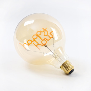 Modern Alphabet Lamp Led <b>Bulb</b> <b>E26</b> Base Glass Retro Warm Light Hotel Lighting Fixture - Product Image 2