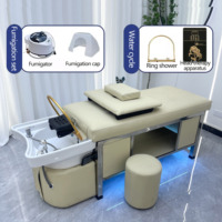Lit de massage thaïlandais moderne en cuir PU pour thérapie aquatique, idéal pour salon de coiffure et table de massage