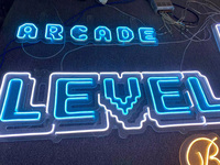 Enseigne néon LED PVC personnalisée par le fabricant, couleurs RVB, télécommande, étanche IP65, éclairage publicitaire, mariage, fête, anniversaire