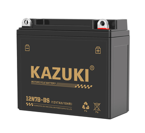 Vente à chaud de bonnes performances <span class=keywords><strong>prix</strong></span> d'usine KAZUKI SMF 12N7B-BS 12V 7Ah <span class=keywords><strong>batterie</strong></span> plomb-acide de moto avec 2.13 Kgs - Product Image 3