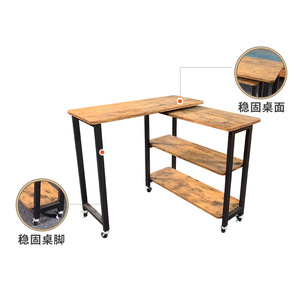 <b>Folding</b> side <b>table</b> with casters, movable and simple sofa side <b>table</b>, home use <b>folding</b> coffee <b>table</b>, bedside <b>table</b> - Product Image 3