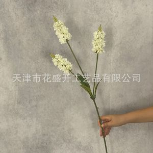 3-Pronged Hyacinth Artificial <b>Flowers</b> Silk High Simulation Wedding Decorations Outdoor Photography Props - Product Image 3