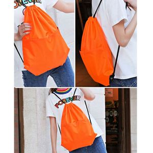 Sacs à dos promotionnels imperméables en polyester, sacs personnalisés, sacs à dos de sport avec cordon de serrage - Product Image 3