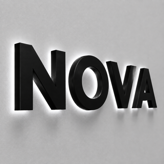 Business Sign Board logo Office Indoor Outdoor Backlit Illuminated Company Business Signage Wall logo Led 3d Channel Letter