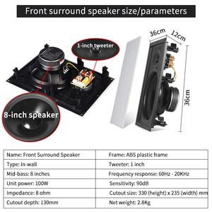 7.1dts trong tường rạp hát tại nhà hệ thống HD kỹ thuật số khuếch đại âm thanh vòm vô hình rạp hát tại nhà hệ thống - Product Image 4
