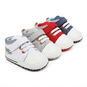 Chaussures de marche pour nouveau-nés, chaussures de marche à semelle souple pour bébés, chaussures en toile pour tout-petits, baskets pour garçons - Product Image 1