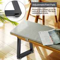 Absolut Verstärkte Stahl-Tischbeine Metall Modern 16 Zoll Trapezförmiger Schwerlast-Tischfuß für Couchtisch und TV-Ständer