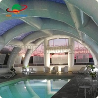 Dôme à bulles transparent géant pour la piscine, tente de couverture de piscine gonflable