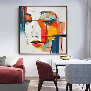 NGHỆ THUẬT trừu tượng lớn cô gái đầy màu sắc <span class=keywords><strong>Avatar</strong></span> vẽ tay trên vải hình ảnh đẹp trang trí tường phòng khách - Product Image 5