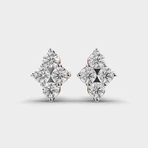 Fine Round Brilliant Moissanite <b>Stud</b> <b>Earrings</b> 925 Sterling <b>Silver</b> Classic Elegant Jewelry for Women - Product Image 4