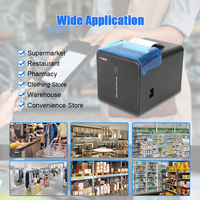 Impresora térmica de impresión rápida de papel de 260 mm/s, cortador automático de papel, Usb, Bluetooth, 80mm