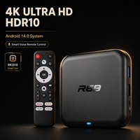 TV BOX OEM ODM Personnalisé R69 Android 14 4K 64 Go 8 Go UK WiFi 6 Quad Core RK3518 Logo Personnalisé Emballage Direct Usine Faible MOQ