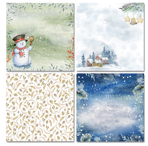 GF promozione delle vendite dirette della fabbrica 6x6 pollici 24 fogli <span class=keywords><strong>è</strong></span> inverno Scrapbooking artigianato fatto a mano sfondo di carta Scrapbook - Product Image 5