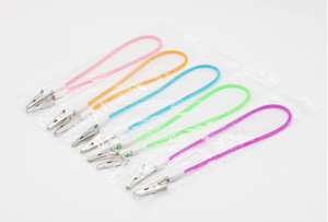 다양한 색상의 플라스틱 체인 스테인리스 스틸 클립 치과용 턱받이 홀더 - Product Image 5