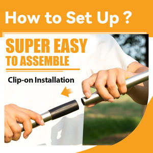 Produits de toilettage pour animaux de compagnie Râteau en acier inoxydable robuste <span class=keywords><strong>Dog</strong></span> <span class=keywords><strong>Pooper</strong></span> <span class=keywords><strong>Scooper</strong></span> Set pour chiens Facile à nettoyer - Product Image 5