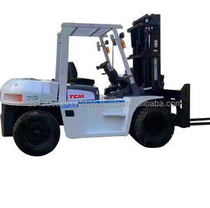 Japan TCM Used Forklift 7Ton 2024 Model 4X4 Drive 1 Year Warranty ISUZU Diesel <b>Engine</b> 3m <b>Lifting</b> Height Seated Operation on Sale - Product Image 1