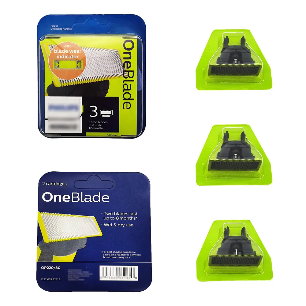Replacement Head One Blade For Electric Shaver Razor And Trimmer QP2520/QP2523/QP2530/QP6510/QP6520 3 in 1 Blister Package