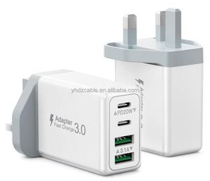 40W <b>Power</b> Adapter with 2USB C and 2USB 4-port Travel Fast Charging Head Mobile Phone Portable Wall Charger - Product Image 2
